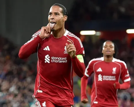 Van Dijk nods late decisive goal against Atlético Madrid